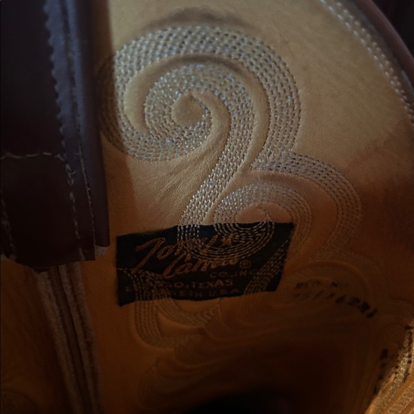 Tony Lama Snakeskin Western Cowboy Boots - Picture 2 of 9